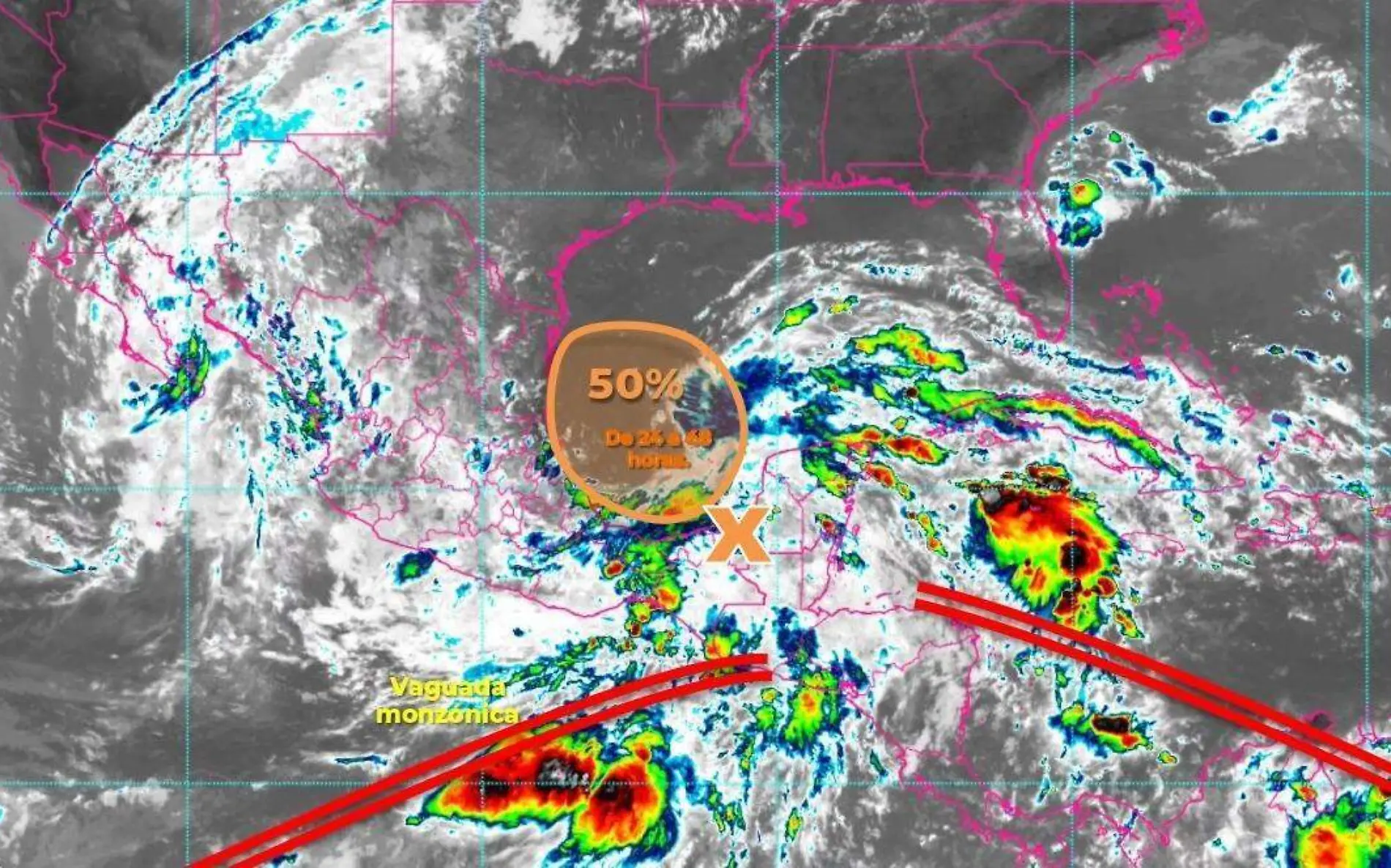 Hasta el momento se registran dos perturbaciones climáticas pero el pronóstico de desarrollo ciclónico es reservado Conagua